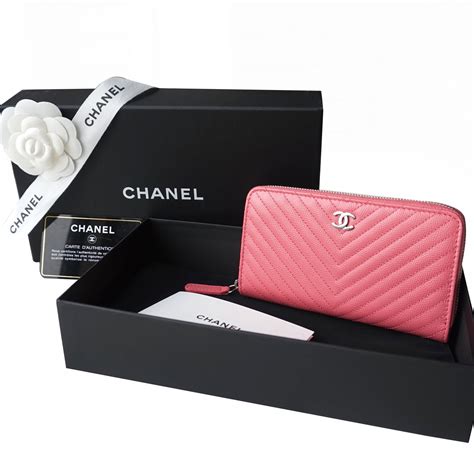 chanel small wallet pink|chanel pink wallet price.